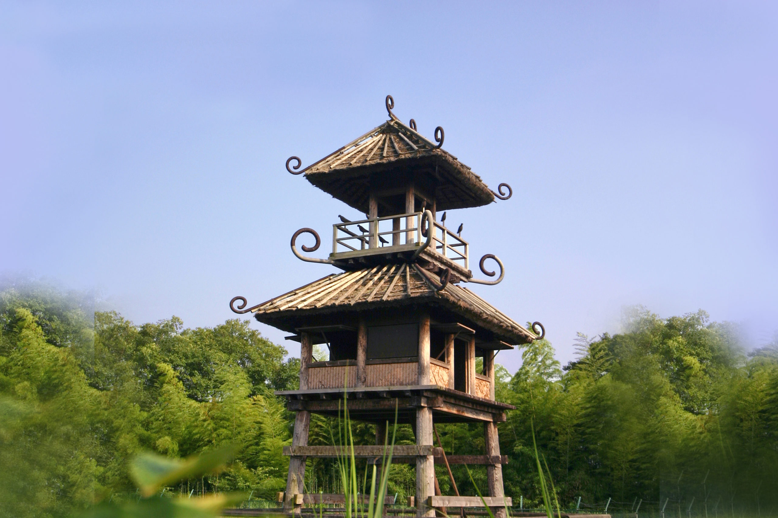 田原本唐古鍵遺跡楼閣復元